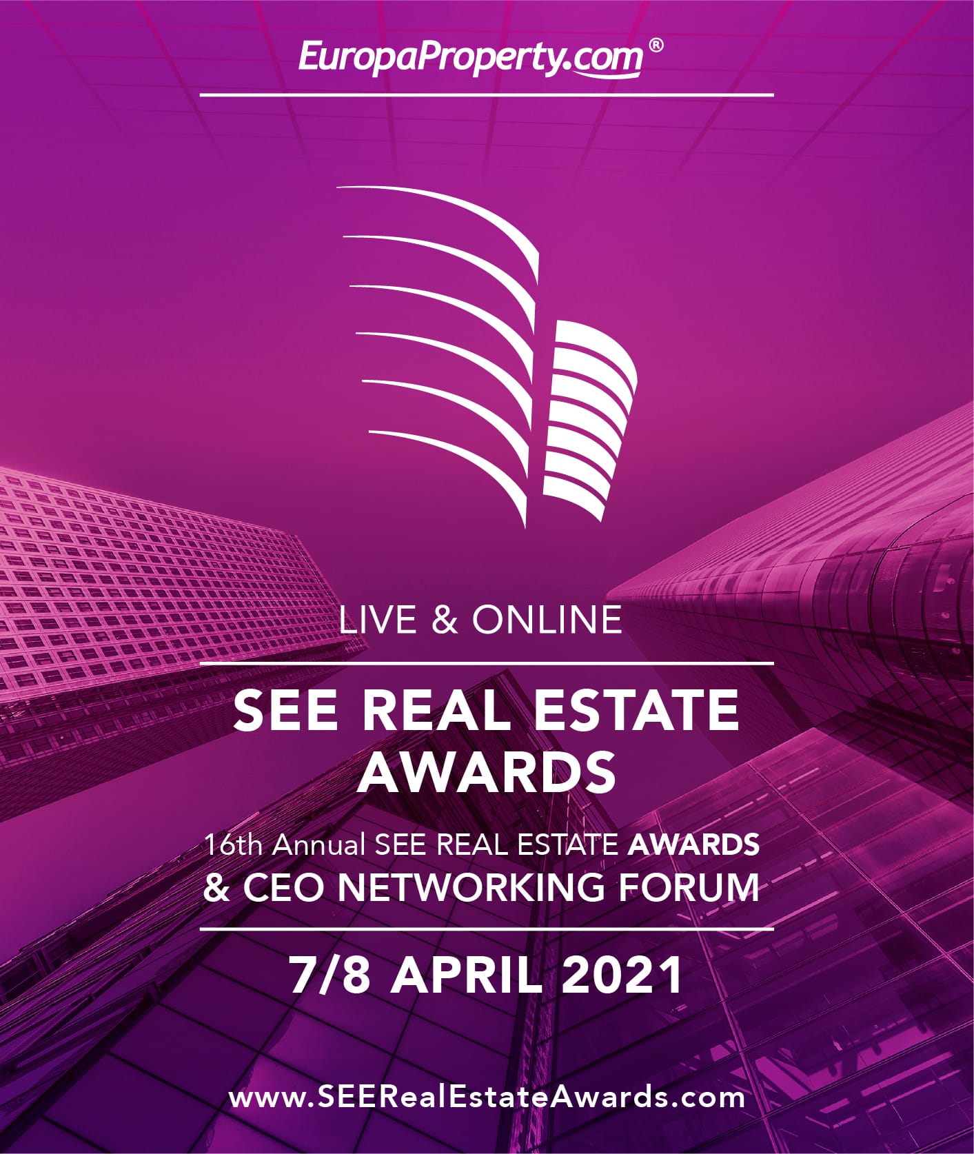 16th annual “EuropaProperty SEE Real Estate Awards” LIVE & ONLINE